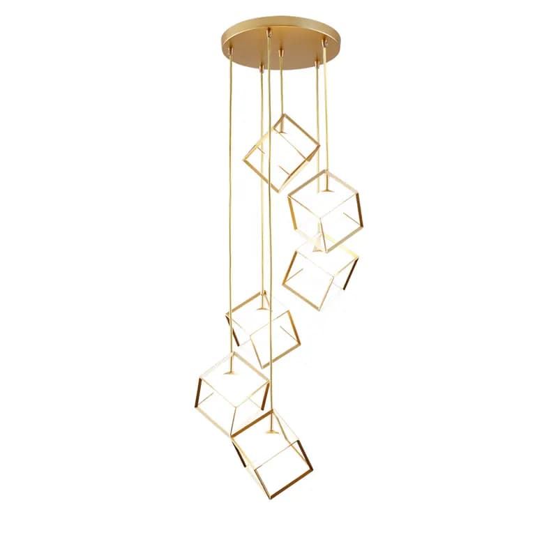 Modern Gold Geometric Hanging Light - G9 Bulbs LD-005-6 2