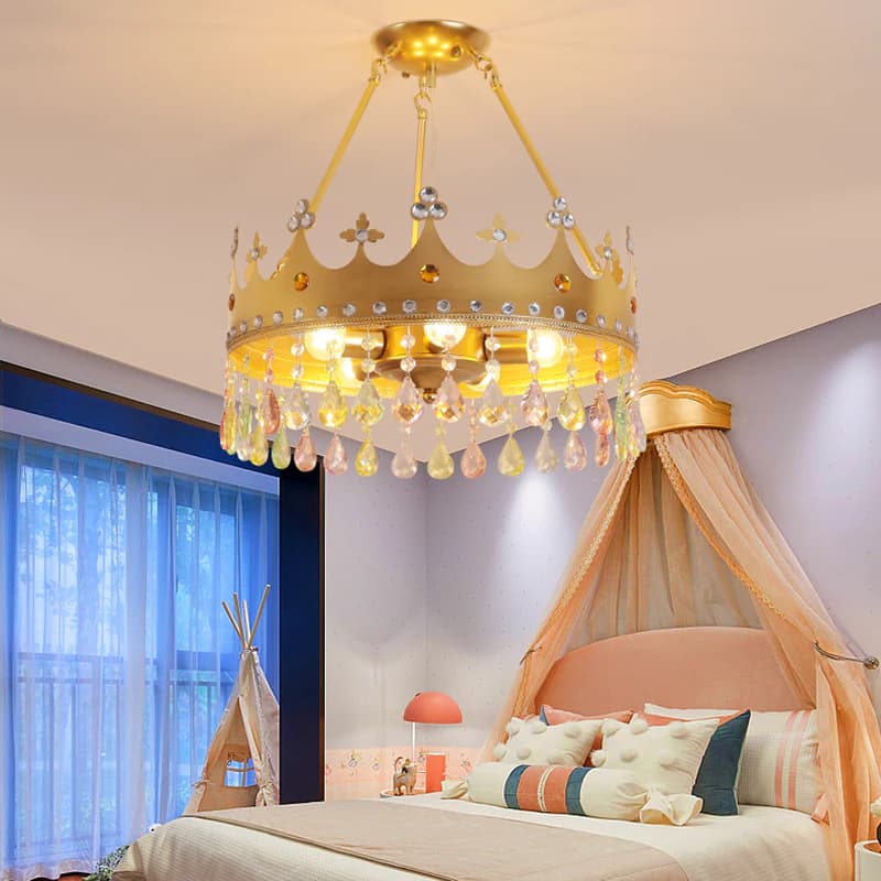Kids Room Light Decor Girl Princess Theme Chandeliers WH-MA-180 2