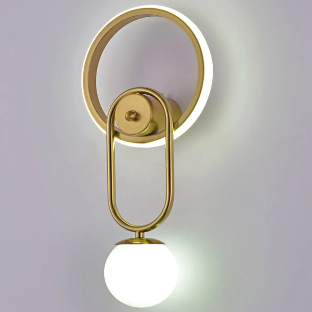 Modern LED Wall Light with G9 Bulb – Gold Accent B1202 2