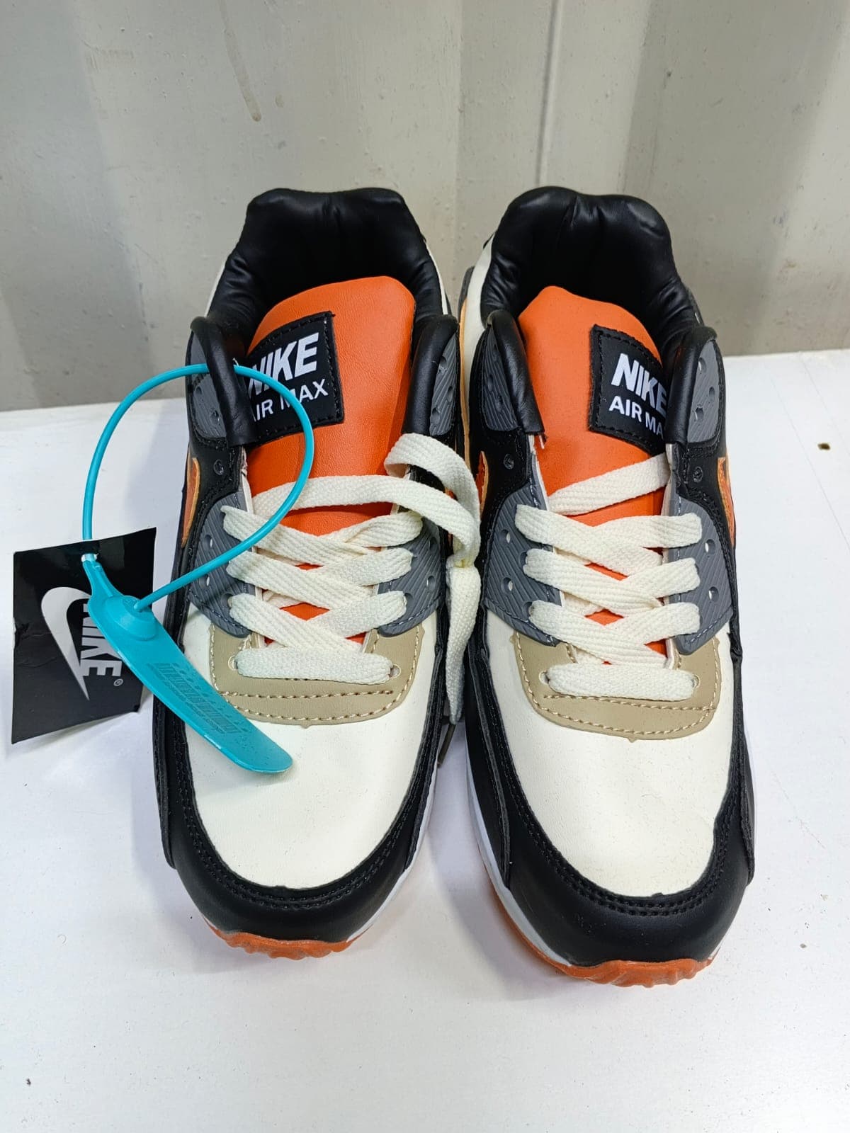 Black & Orange Jordan 4s 3