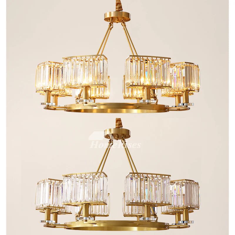 Elegant Round Crystal Chandelier - D750mm - Home & Living Room Lighting A051 2