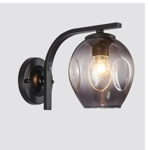 Industrial Glass Globe Wall Sconces - Loft Style - E27 Bulbs WH-CL-37 3