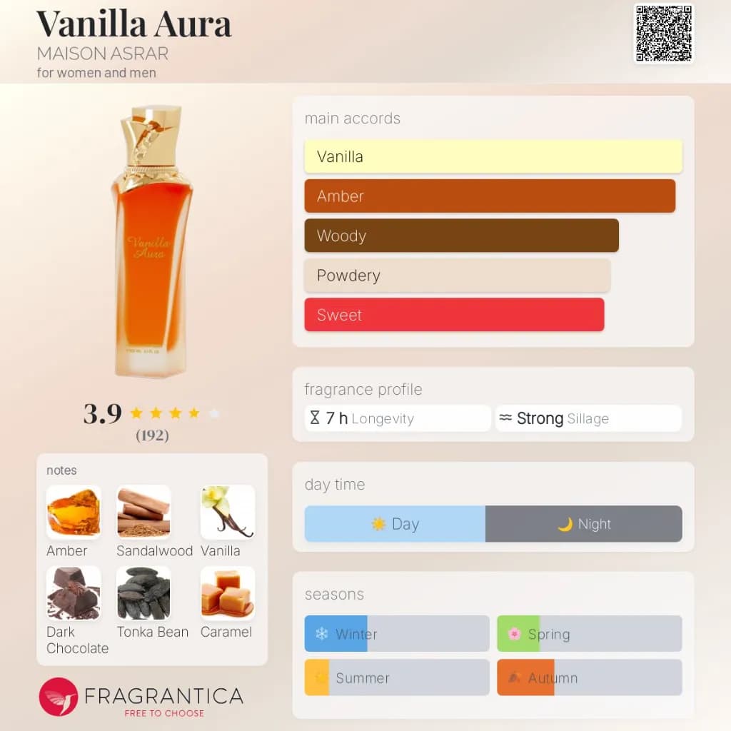 Vanilla Aura Edp by Maison Asrar - Women Perfume Edp 100ml 5