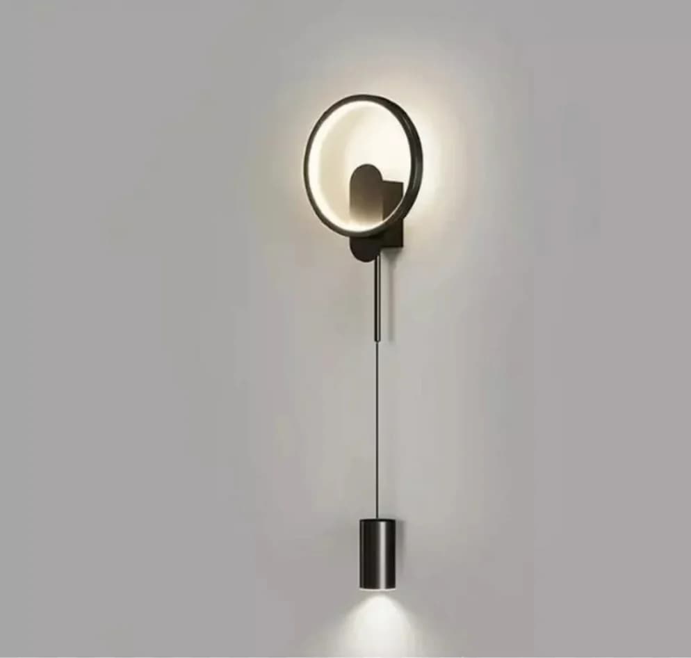 Black LED Wall Light with Modern Design CY8040 2