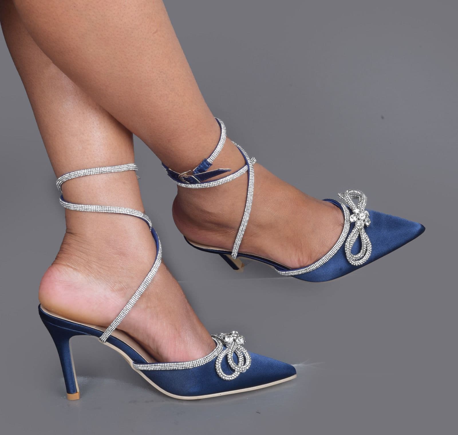 Blue Spiral Heels