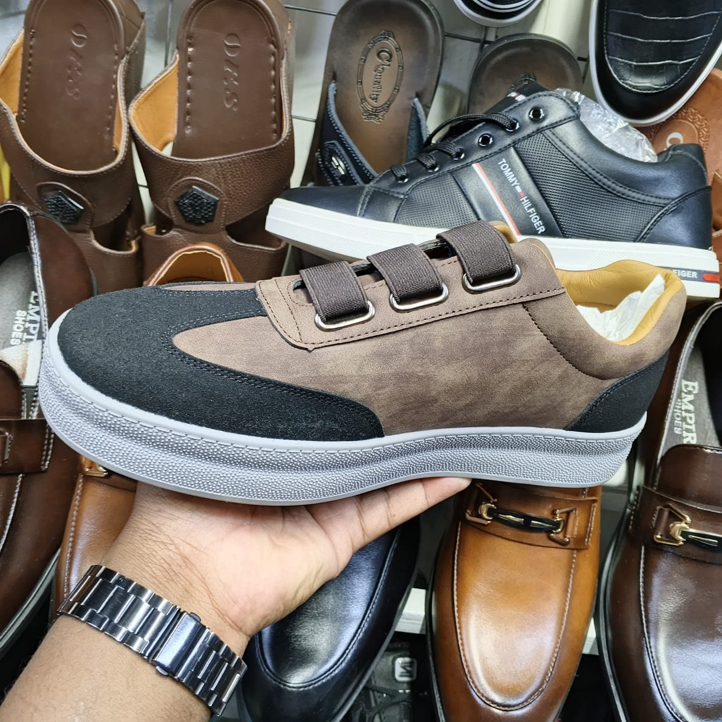 Black & Suede Sneakers