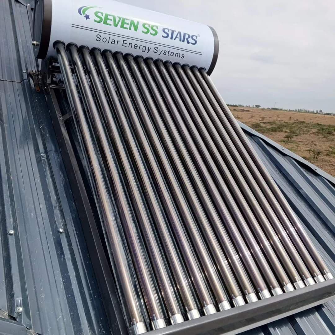 150L seven Stars Solar non-pressurized solar water heater -White