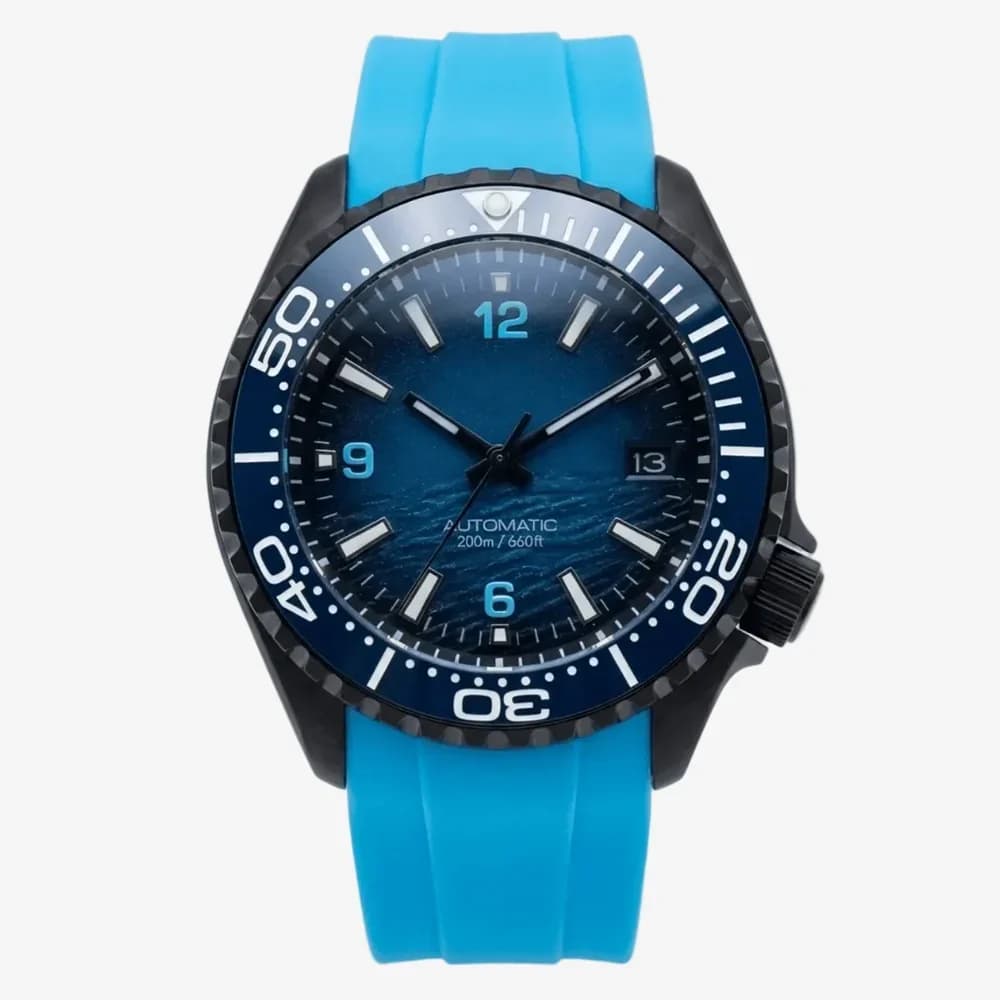 CUSTOM SKX07 SKX MOD DEEP OCEAN CYAN EDITION