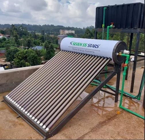 200L Seven Stars Non-Pressurized Solar Water Heater- White