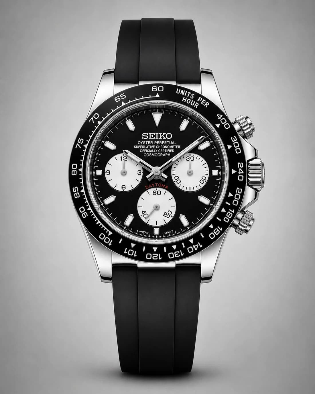 DAYTONA SEIKO MOD Panda Platinum