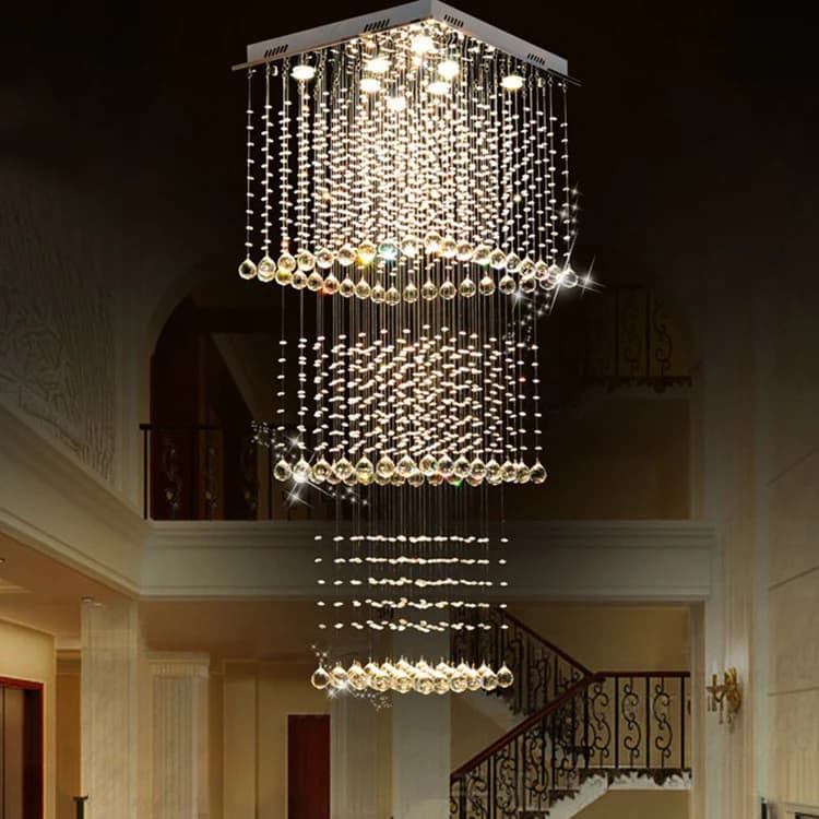 Modern Tiered K9 Crystal Chandelier - Elegant Hanging Light WH-8021
