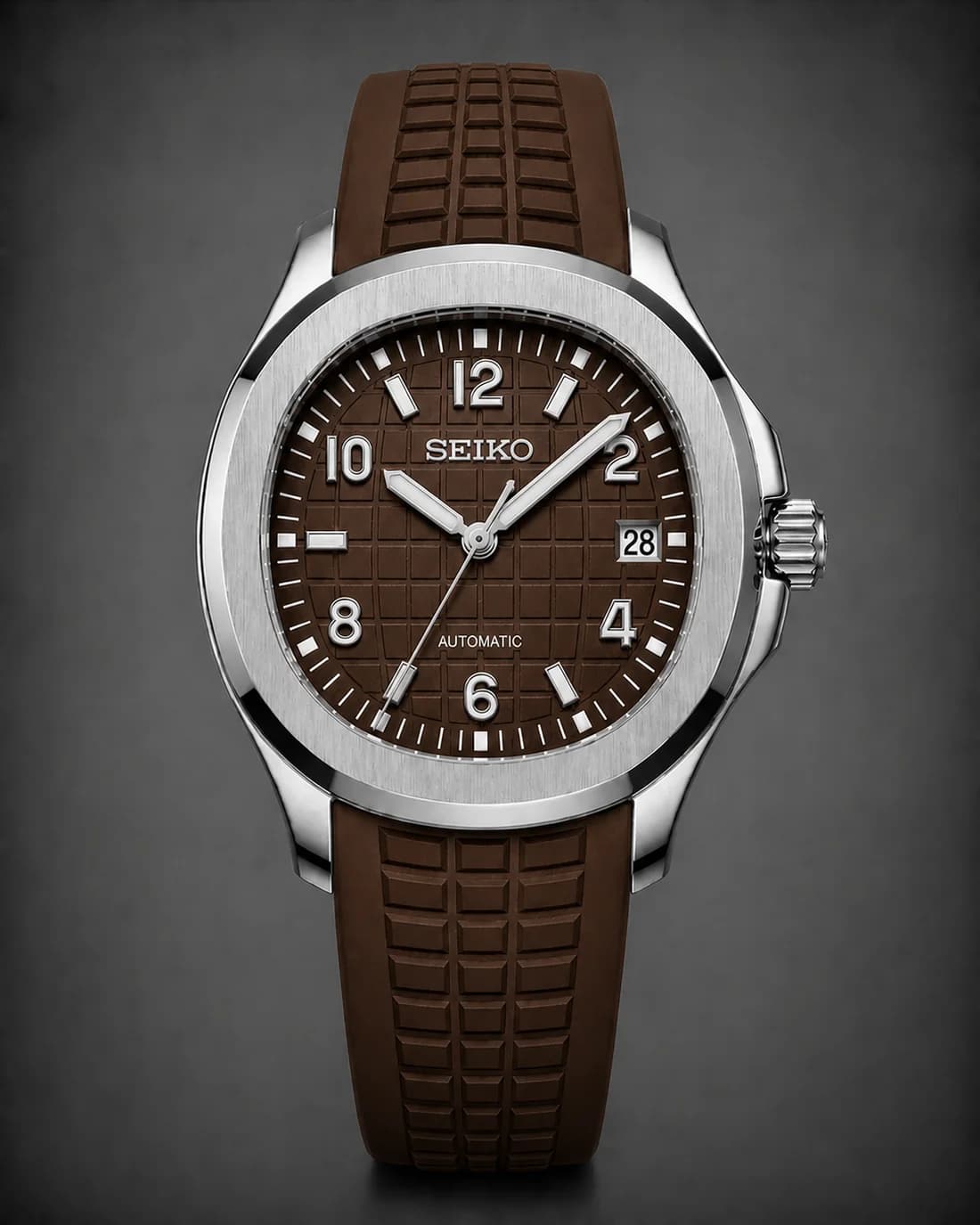 Seiko Aquanaut Mod Silver Brown