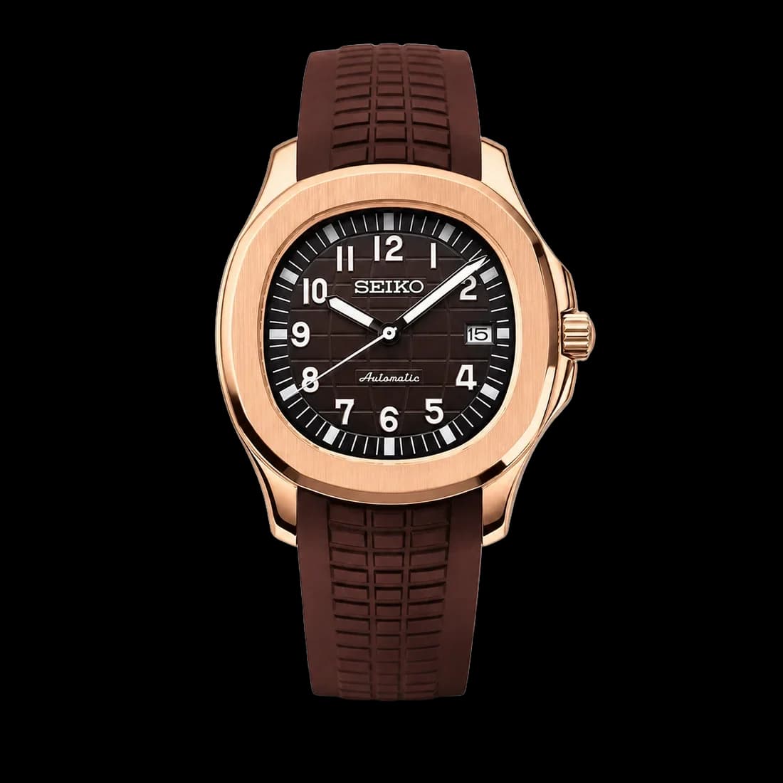 Seiko Mod Aquanaut - Rose Gold & Brown