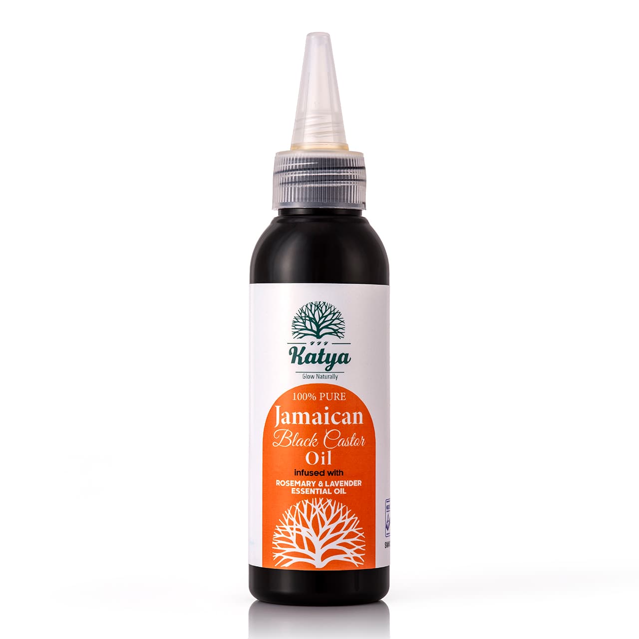 Katya Nature 100% Pure Jamaican Black Castor Oil Infused with Rosemary & Lavender essential oil 100ml
