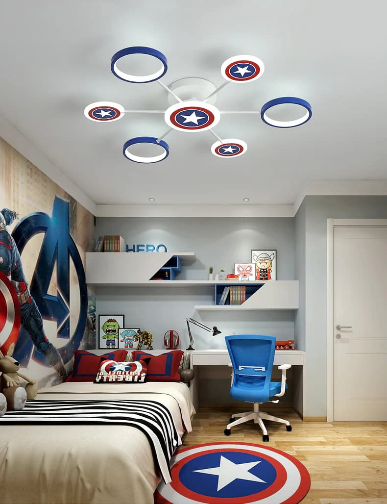 Modern Superhero Kids Room Ceiling Light - E27 Fixtures WH-MA-181