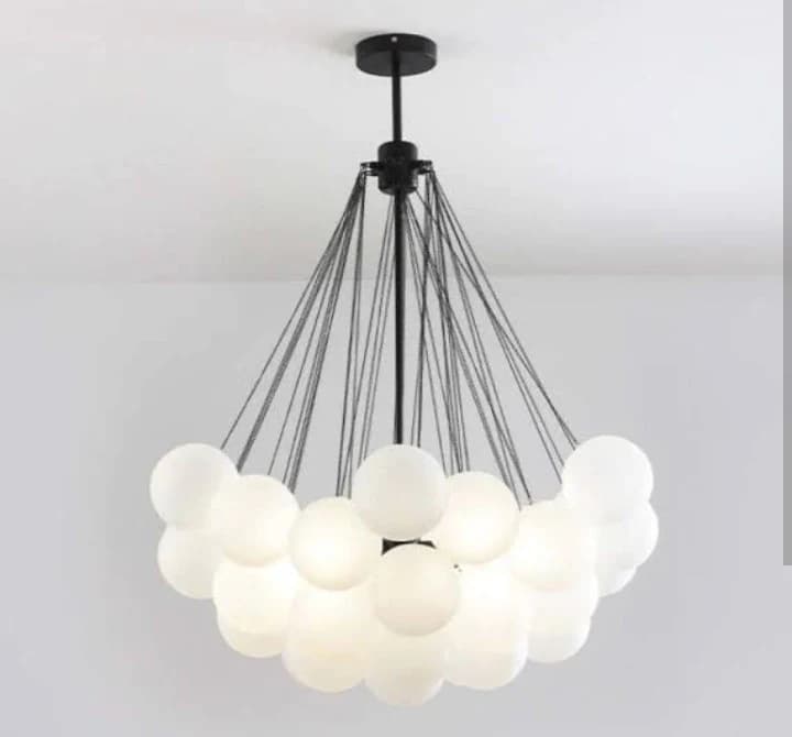 Modern Glass Globe Chandelier with 35 Bulbs - 780*900mm CY1034/35