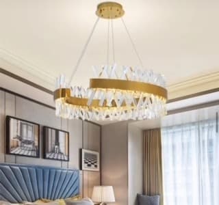 Gold Crystal Chandelier – Stainless Steel & K5 Crystals - D1000mm*W350*H260mm A8007/D1000