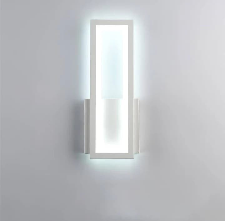 Modern LED Wall Light – White Metal & Acrylic Sconce - H510mm WH-HR-884(WB)