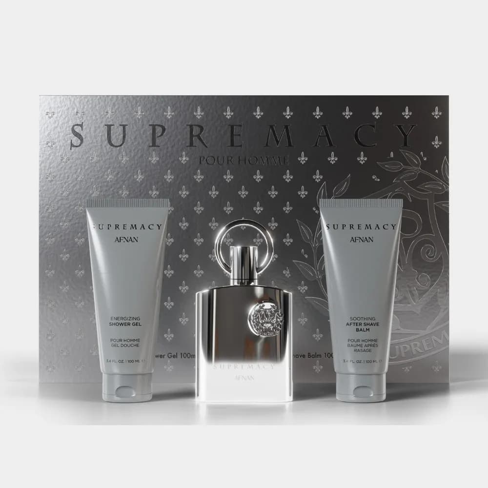 SUPREMACY SILVER BY AFNAN GIFT SET