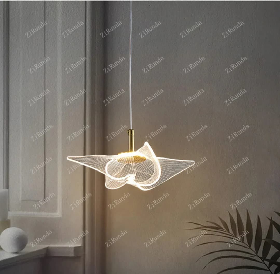 Modern Gold LED Single Pendant Light CY7362